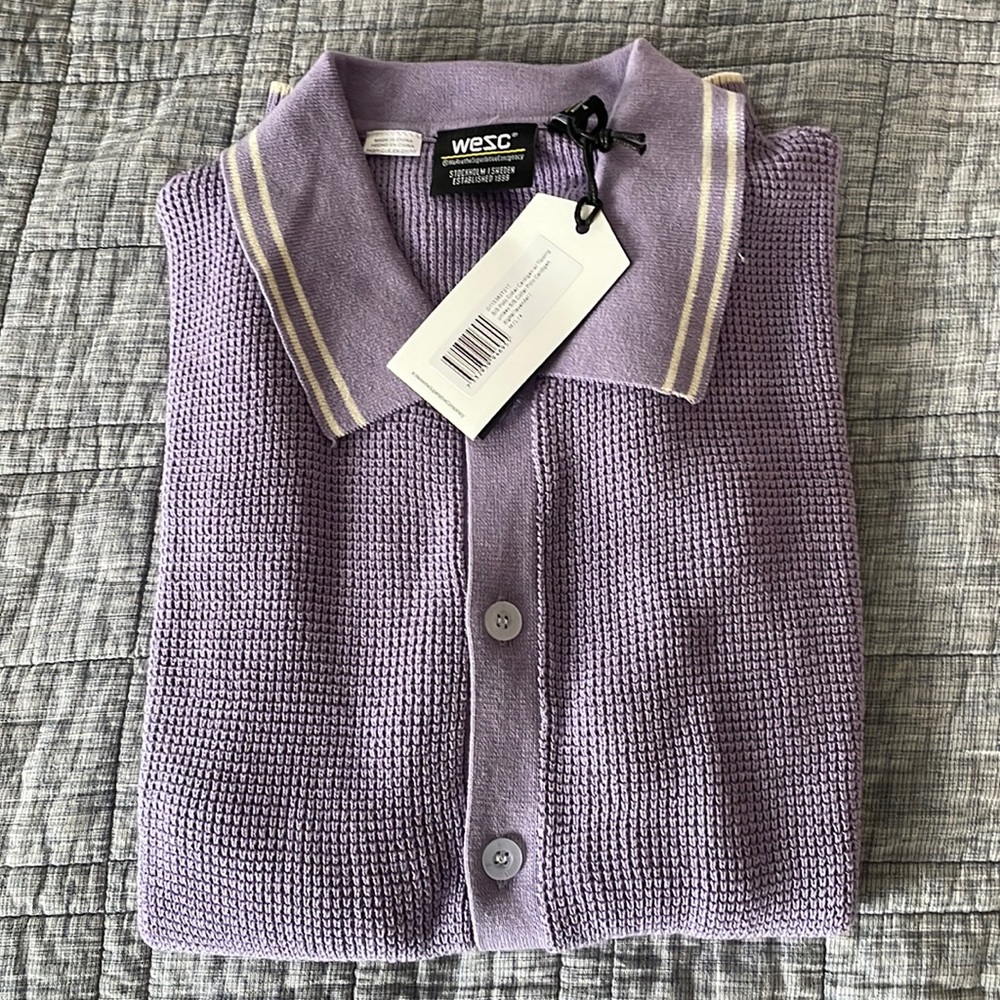 NWT Wesc sweater polo / polo cardigan